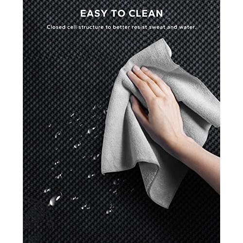 HAPBEAR Extra Large Exercise Mat 6x4x8mm1/3 inch, Non Slip, Ul...