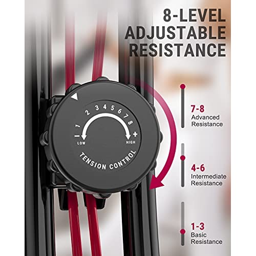 HAPBEAR Folding Exercise Bike Magnetic Foldable Stationary Bike, 3...