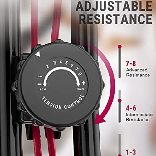 HAPBEAR Folding Exercise Bike Magnetic Foldable Stationary Bike, 3...