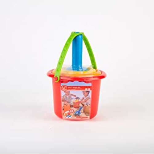 Hape Sand Toys 5-in-1 Beach Set Toys, Multicolor