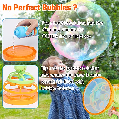 Happitry Bubble in Bubble Blower Machine for Toddlers Ages 3 4 5 6...