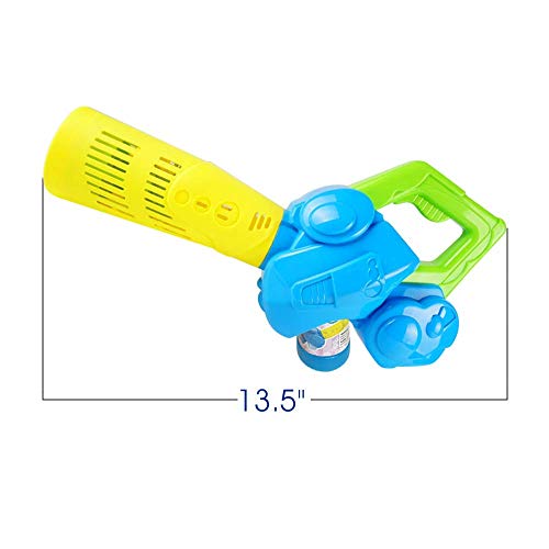 Happix Leaf Bubble Blower Machine with 4oz Bubbles Solution, Batte...
