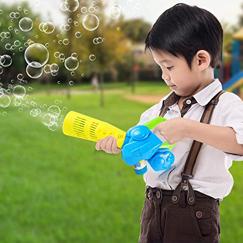 Happix Leaf Bubble Blower Machine with 4oz Bubbles Solution, Batte...