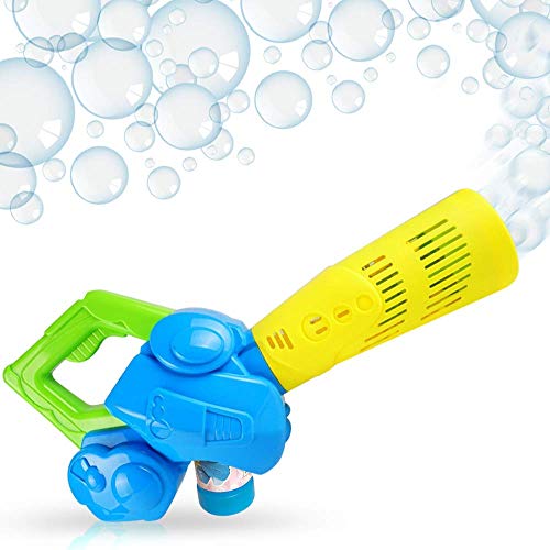 Happix Leaf Bubble Blower Machine with 4oz Bubbles Solution, Batte...