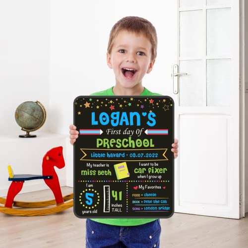 First Day of School Board 10 x 12 Inch Double Side 1st First Day a...