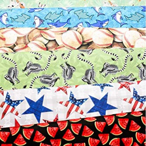 I Spy Novelty Boy Fabric Pack; Set of 240 Squares, 100% Cotton