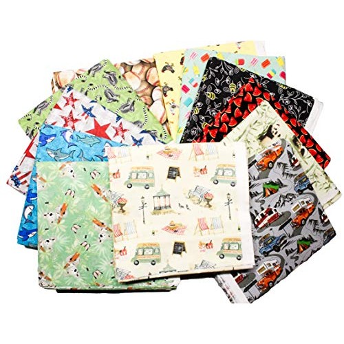 I Spy Novelty Boy Fabric Pack; Set of 240 Squares, 100% Cotton