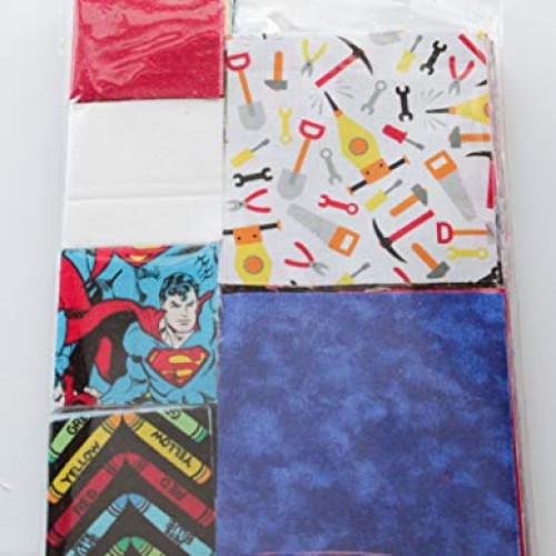 I Spy Novelty Boy Fabric Pack; Set of 240 Squares, 100% Cotton