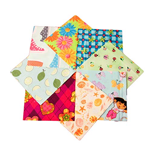 I Spy Novelty Girl Fabric Pack; Set of 240 Squares, 100% Cotton