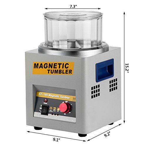 Happybuy Magnetic Tumbler 180mm Jewelry Polisher Tumbler 2000 RPM ...