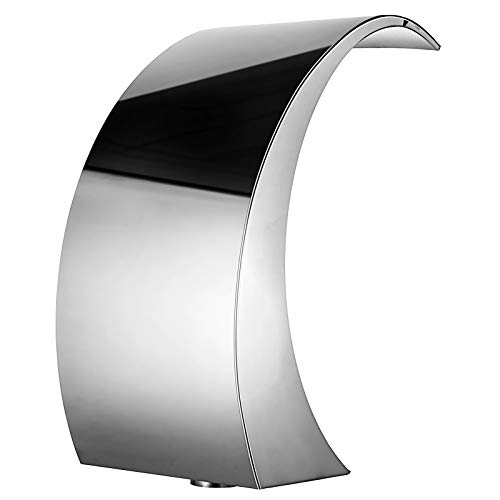 Happybuy Stainless Steel Pool Fountain 17.7 x 11.8 x 23.6 inches P...