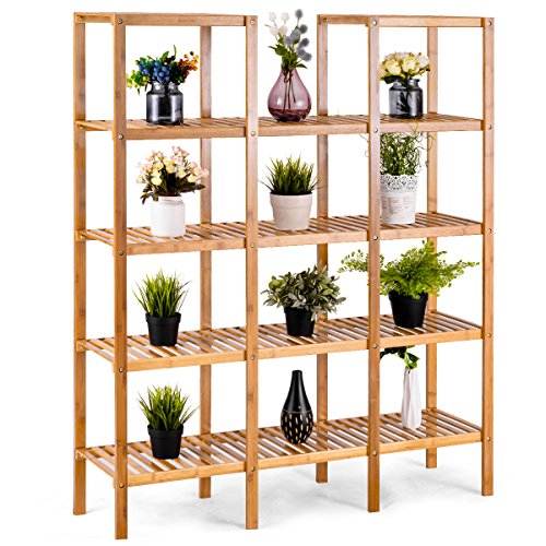 Happygrill Utility Shelf, Plant Stand Shelf Rack Plant Display Sta...
