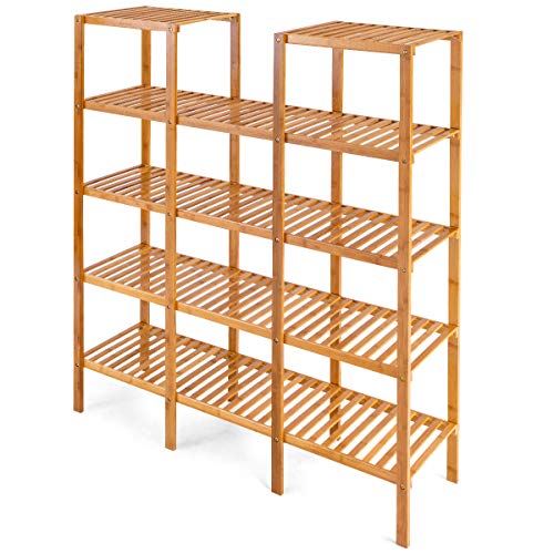Happygrill Utility Shelf, Plant Stand Shelf Rack Plant Display Sta...