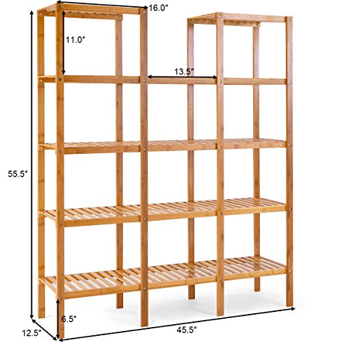 Happygrill Utility Shelf, Plant Stand Shelf Rack Plant Display Sta...