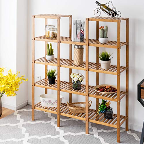 Happygrill Utility Shelf, Plant Stand Shelf Rack Plant Display Sta...