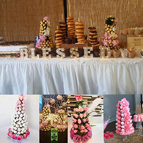 Happyyami 12pcs Craft Foam Cone White Styrofoam Cones for DIY Home...