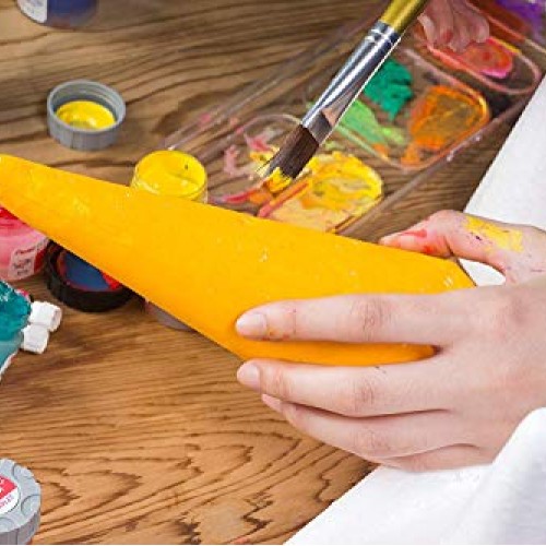 Happyyami 12pcs Craft Foam Cone White Styrofoam Cones for DIY Home...