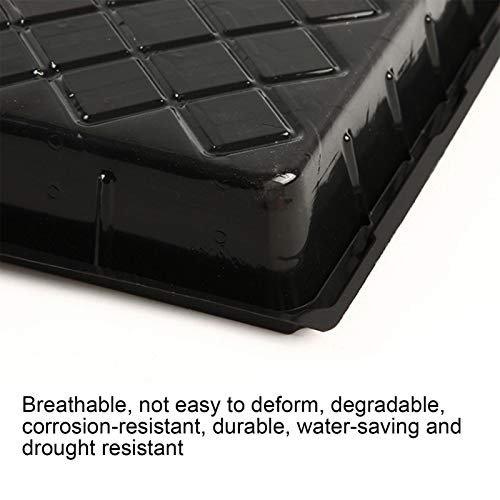 2/5/10Pack 21.2x11x1.97inch Black Plastic Growing Tray for Seedlin...