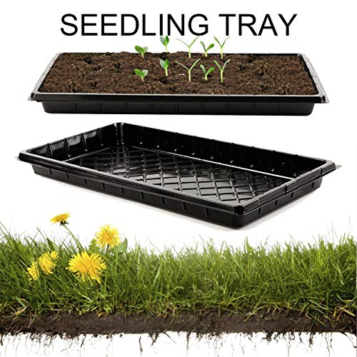 2/5/10Pack 21.2x11x1.97inch Black Plastic Growing Tray for Seedlin...