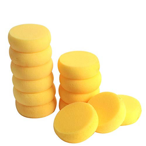 Hapy Shop 24 Pack Painting Sponge Round Synthetic Artist Sponges W...