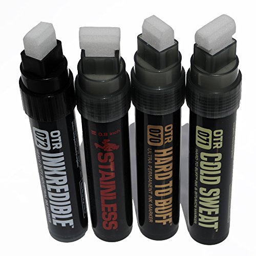 OTR. Hard to Buff Ultra Permanent Jumbo Calligraphy Ink Marker Set...
