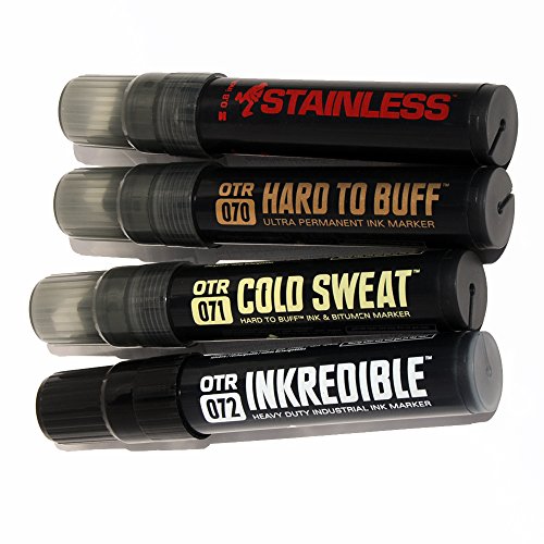 OTR. Hard to Buff Ultra Permanent Jumbo Calligraphy Ink Marker Set...