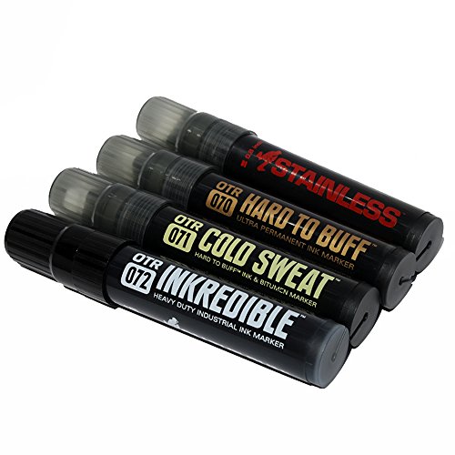 OTR. Hard to Buff Ultra Permanent Jumbo Calligraphy Ink Marker Set...