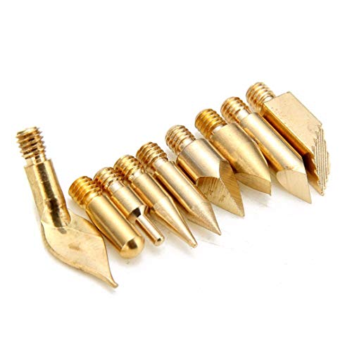 HARIKA 22pcs Copper Wood Burning Pen Tips 3.7mm Stencil Soldering ...