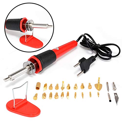 HARIKA 26pcs Pyrography Tools Wood Burning Iron Pen Tip Kit Set 22...