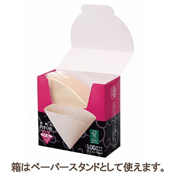 Hario V60 Paper Coffee Filters, Size 01, 100 Count, Natural