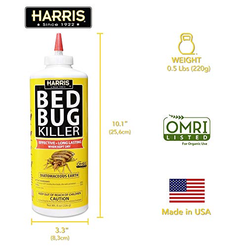 HARRIS Bed Bug Killer, Diatomaceous Earth 1/2lb