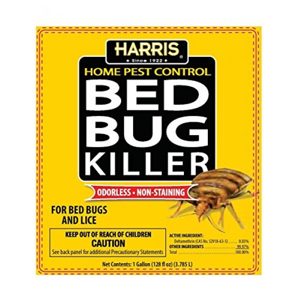 Harris Bed Bug Killer, Liquid Spray with Odorless and Non-Staining...