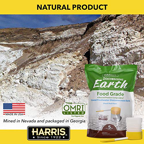 HARRIS Diatomaceous Earth Food Grade, 5lb with Powder Duster Inclu...