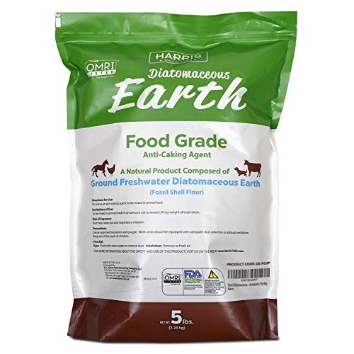 HARRIS Diatomaceous Earth Food Grade, 5lb with Powder Duster Inclu...