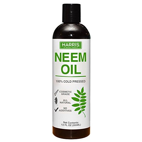Harris Neem Oil, 100% Cold Pressed and Unrefined, Cosmetic Grade, ...