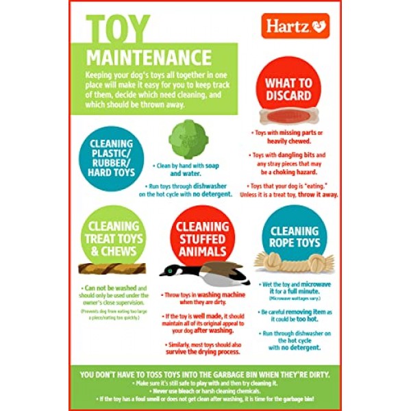 HARTZ Dura Play Soft Dog Bone Toy, Assorted Colors, 1 Ea, for Medi...