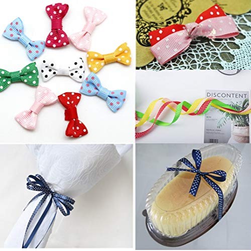 Grosgrain Ribbons 1 Inch Polka Dot Ribbon Set Swiss Dot Fabric Rib...