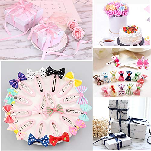 Grosgrain Ribbons 3/8 Inch Polka Dot Ribbon Multi Color Fabric Rib...