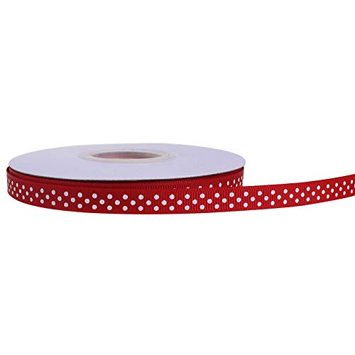 Grosgrain Ribbons 3/8 Inch Polka Dot Ribbon Multi Color Fabric Rib...