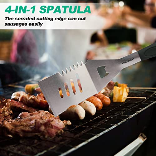 HAUSHOF Large Grill Accessories Heavy Duty BBQ Set Gifts for Men/W...