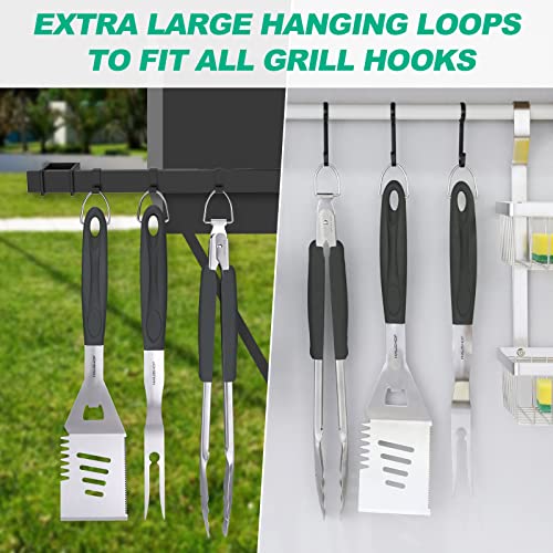 HAUSHOF Large Grill Accessories Heavy Duty BBQ Set Gifts for Men/W...
