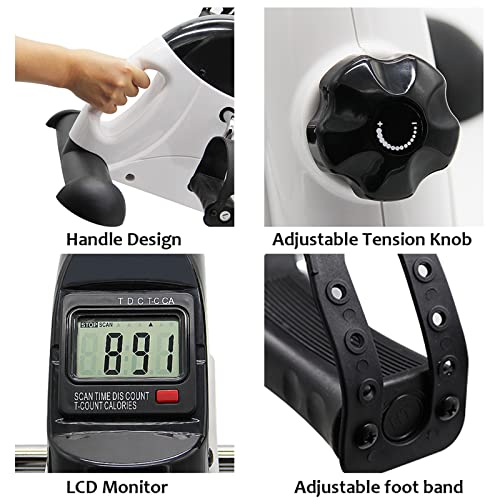 Hausse Portable Exercise Pedal Bike for Legs and Arms, Mini Exerci...