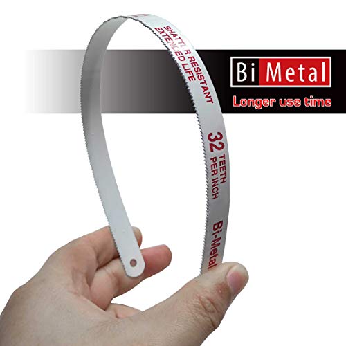 HAUTMEC 10 Hacksaw Blades Replacement Bi-Metal 32 TPI High Speed ...