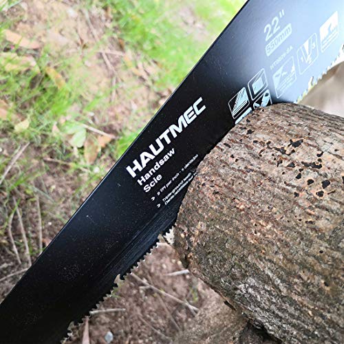 HAUTMEC 22 Inch Quick Cutting Hand saw,9 TPI Induction Hardened Tr...
