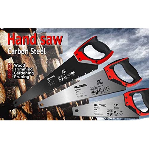 HAUTMEC 22 Inch Quick Cutting Hand saw,9 TPI Induction Hardened Tr...