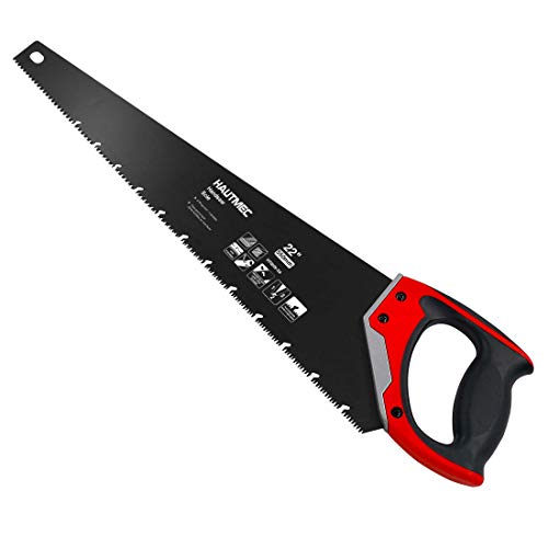 HAUTMEC 22 Inch Quick Cutting Hand saw,9 TPI Induction Hardened Tr...