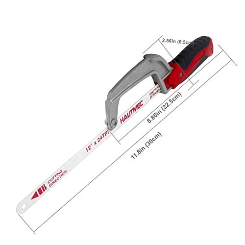 HAUTMEC Mini Hacksaw - Compact Hand Hack Saw Metal Frame With Bime...