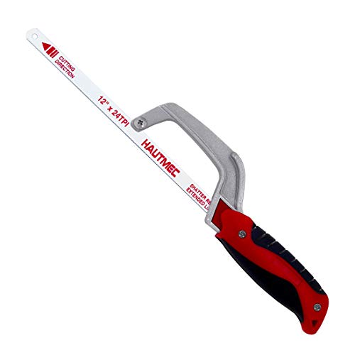 HAUTMEC Mini Hacksaw - Compact Hand Hack Saw Metal Frame With Bime...