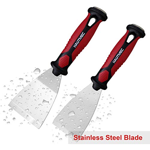HAUTMEC Professional Pack of 2 Putty Knife Scraper Chisel HT0061-PT