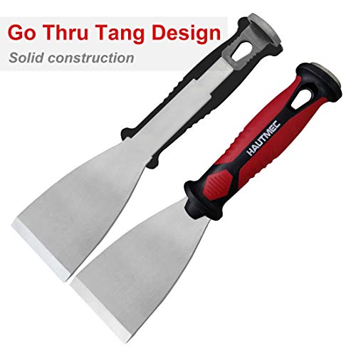 HAUTMEC Professional Pack of 2 Putty Knife Scraper Chisel HT0061-PT